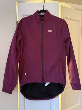 Sugoi Zap Cycling Jacket Purple Reflective Running Bike Medium NWOT $210